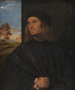 ベネチアの画家ジョバンニベリーニの肖像 作： Tiziano Vecelli